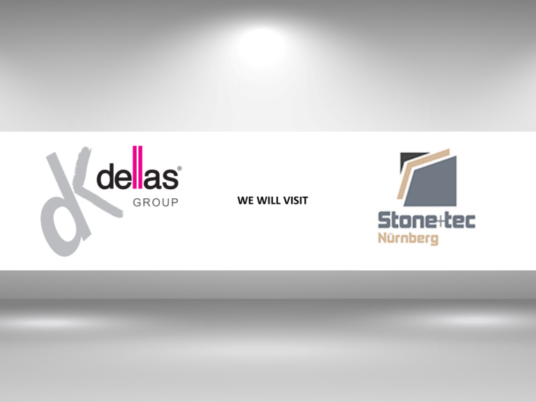 Logo Dellas Spa e Logo fiera Stone+tec Norimberga
