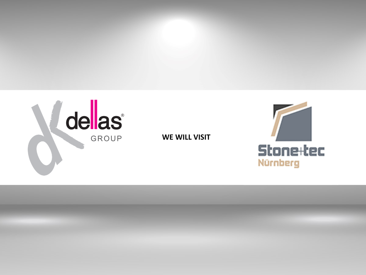 Logo Dellas Spa e Logo fiera Stone+tec Norimberga